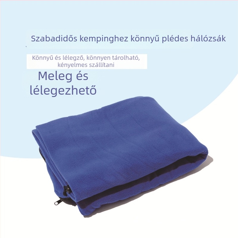 Hálózsák boríték-stílusú kialakítás, dupla oldalú polár bélés, felnőtteknek, ultra könnyű, 500-600 g