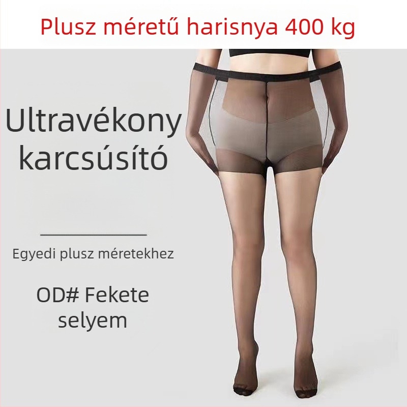 Plusz méretű harisnya, ultra vékony, anti-szakadás, meghosszabbított hossz, nyári átlátszó