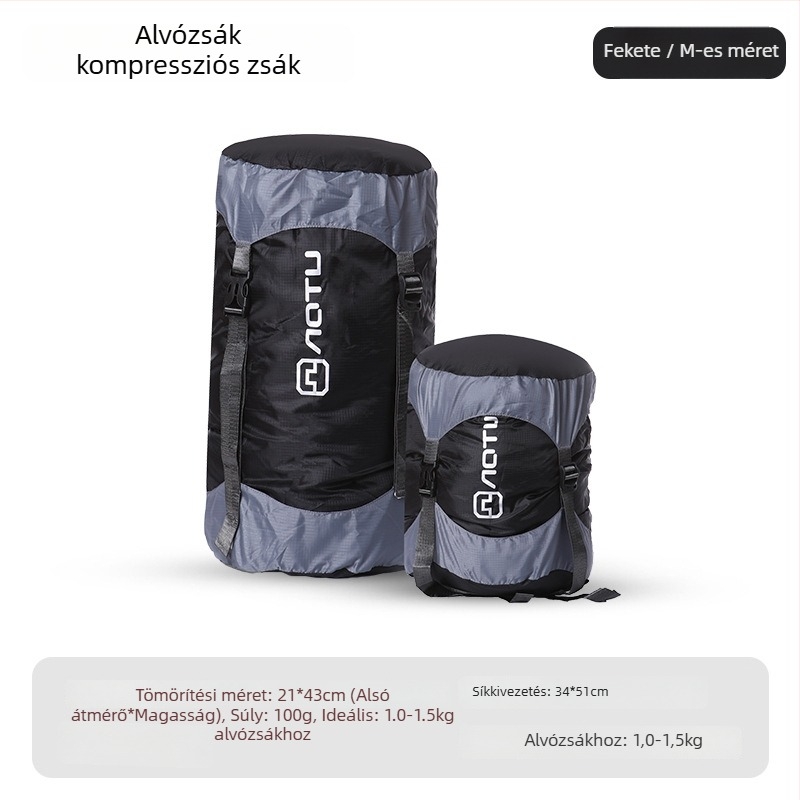 Hálózsák kompressziós zsák kempingezéshez, kockás anyag, boríték-stílus, súly 1,9 kg, márka aotu, HS9713-5