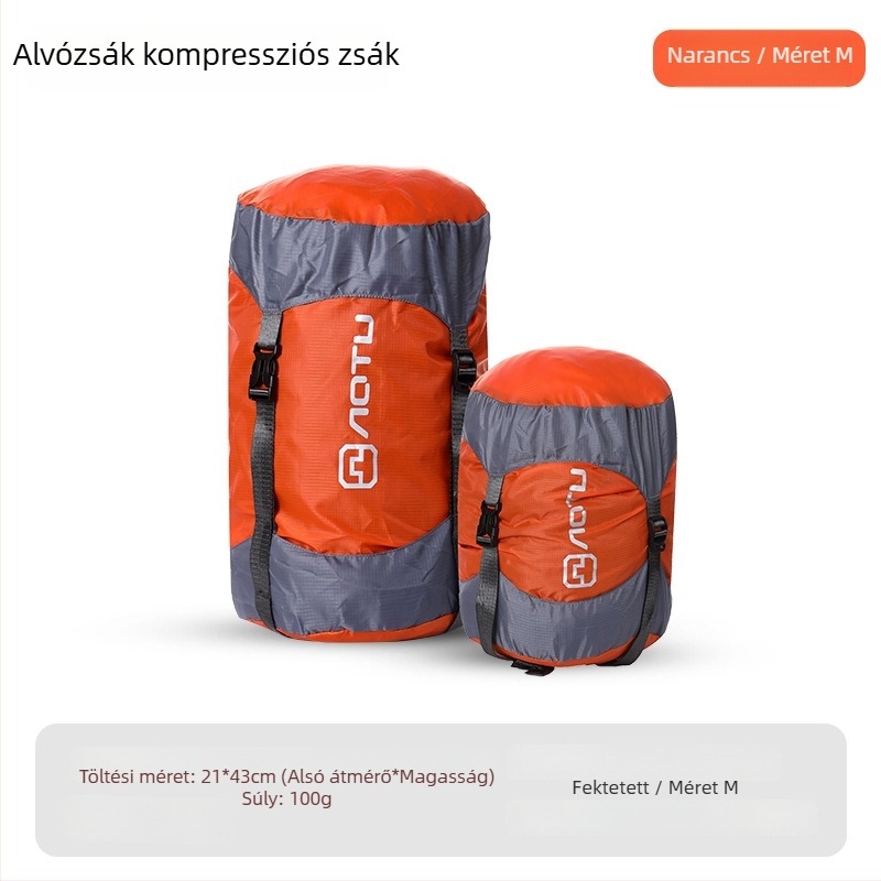 Hálózsák kompressziós zsák kempingezéshez, kockás anyag, boríték-stílus, súly 1,9 kg, márka aotu, HS9713-5