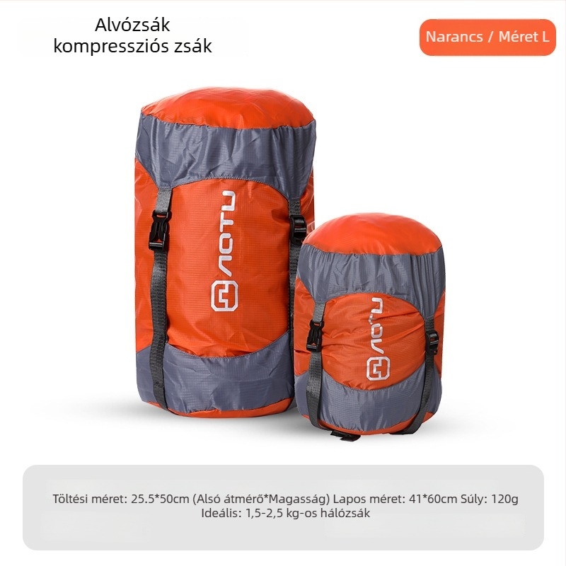 Hálózsák kompressziós zsák kempingezéshez, kockás anyag, boríték-stílus, súly 1,9 kg, márka aotu, HS9713-5