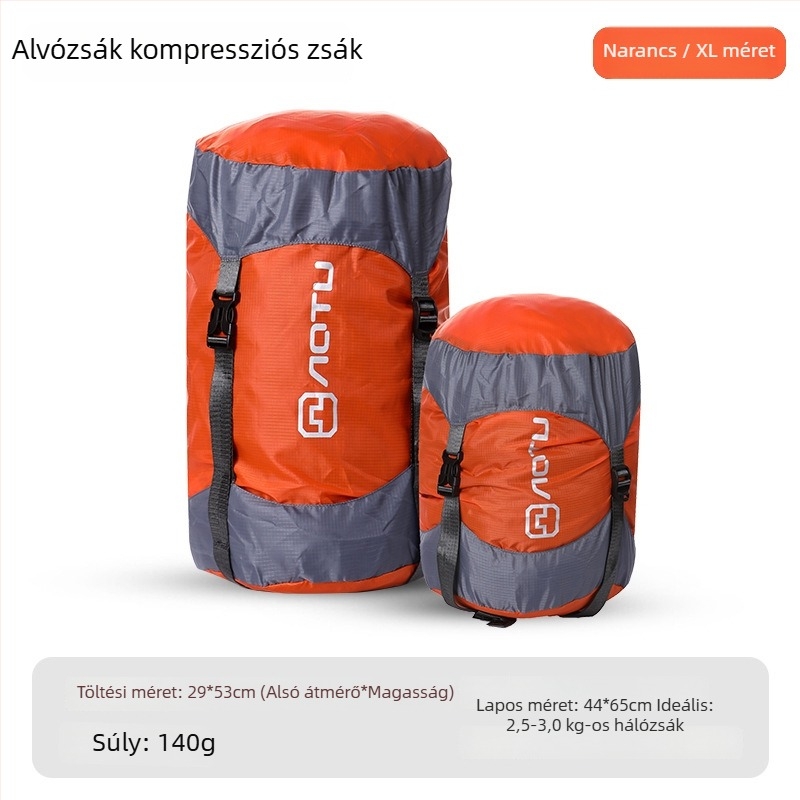 Hálózsák kompressziós zsák kempingezéshez, kockás anyag, boríték-stílus, súly 1,9 kg, márka aotu, HS9713-5