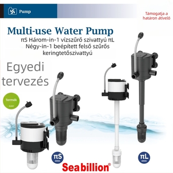 Haiyi merülő akváriumpumpa szűrővel és aerátorral — függőleges kivitel, 3-in-1, súly 0,375 kg
