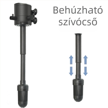 Haiyi merülő akváriumpumpa szűrővel és aerátorral — függőleges kivitel, 3-in-1, súly 0,375 kg