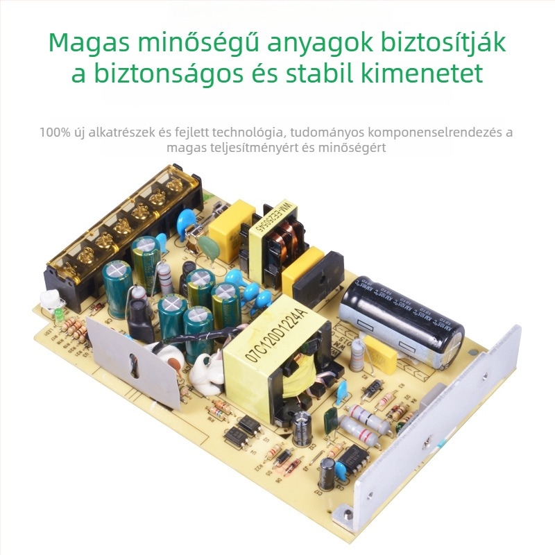 Wangma 120W kétkimenetes kapcsolóüzemű tápegység, 12V/24V, bemenet 85–264VAC / 120–370VDC