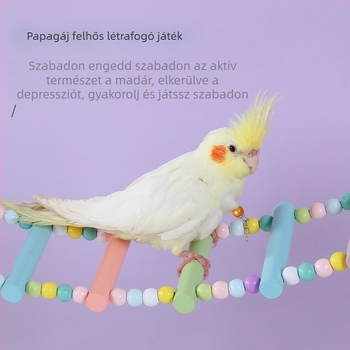 Happy Parrot fa mászó létra-hinta madárketrechez