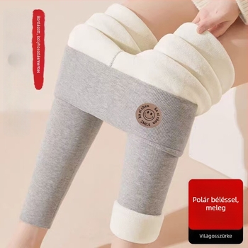 600 g juhbunda plüss belsővel vastag női leggings, őszi-téli meleg, magas derék, pocakformázó, plusz méret