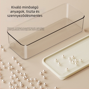 Tésztatároló doboz – műanyag, hordozható, vákuumzár, egyszerű stílus, márka Super Celebration