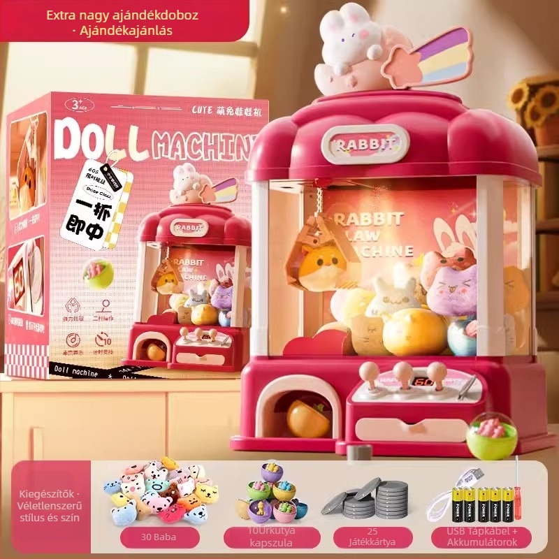 Gyerekeknek szóló szimulált karomgép — interaktív játék valós hanghatásokkal, több-szcenáriós szimuláció, kéz- és szem koordináció, 3C tanúsított