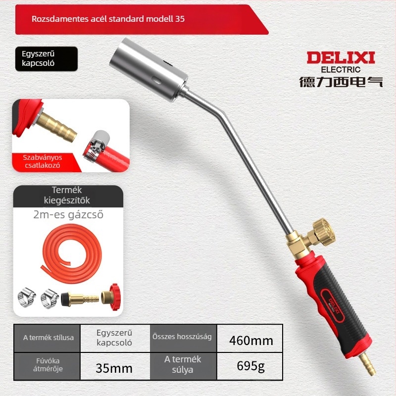 Delixi Electric rozsdamentes acél permetező pisztoly pig hair burning és vízálló védelem, különböző méretek
