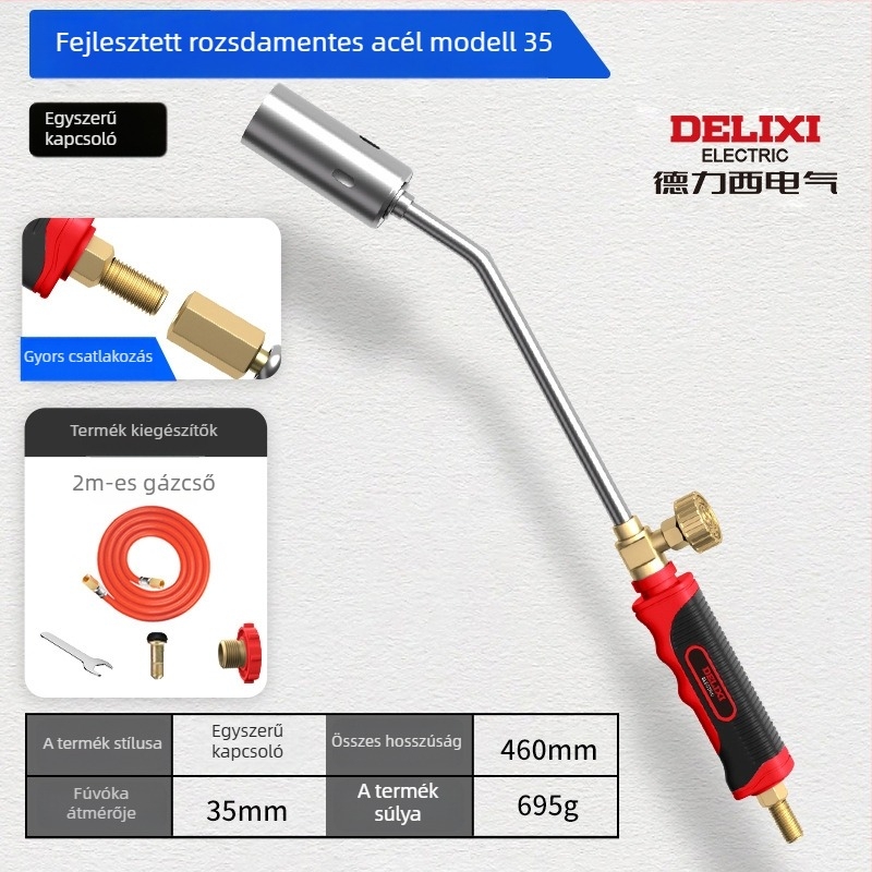 Delixi Electric rozsdamentes acél permetező pisztoly pig hair burning és vízálló védelem, különböző méretek