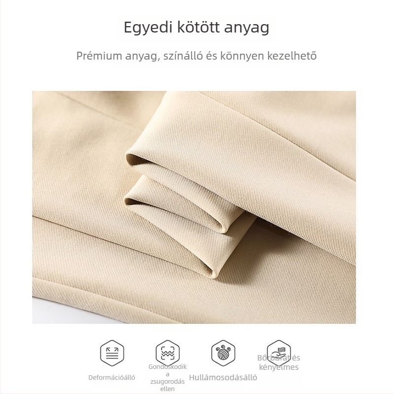 Kismama nadrág hasi támasz, nylon–viszkóz keverék, enyhén bővült fazon, közepes vastagság, ősz 2024