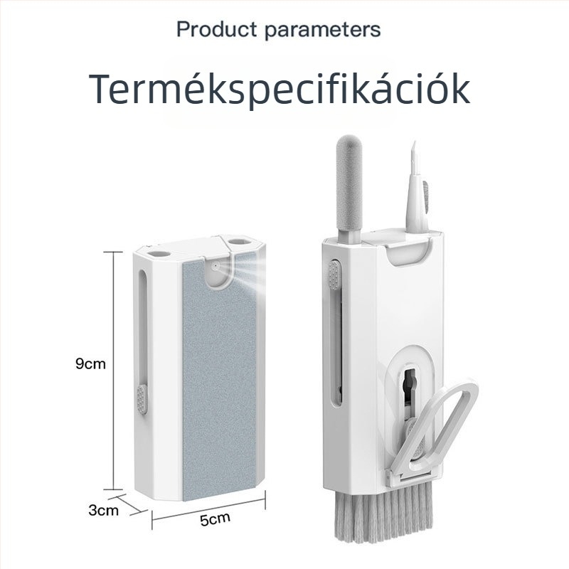All-in-One képernyőtisztító készlet permet- és tisztító tollal notebookhoz, telefonhoz, számítógéphez, fülhallgatóhoz, fehér táblához és digitális kamerához