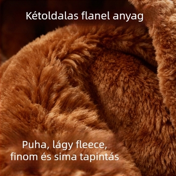 Kapucnis pléd Xiaozhi Benjia - poliészter, 400 g, testreszabható, karikatúra stílus