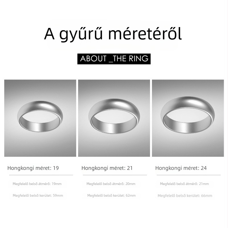 Titánium ötvözetű gyűrű - EDC fidget ékszer - hipoallergén - férfiaknak szánt csere kiegészítő - emlékezetes ajándék