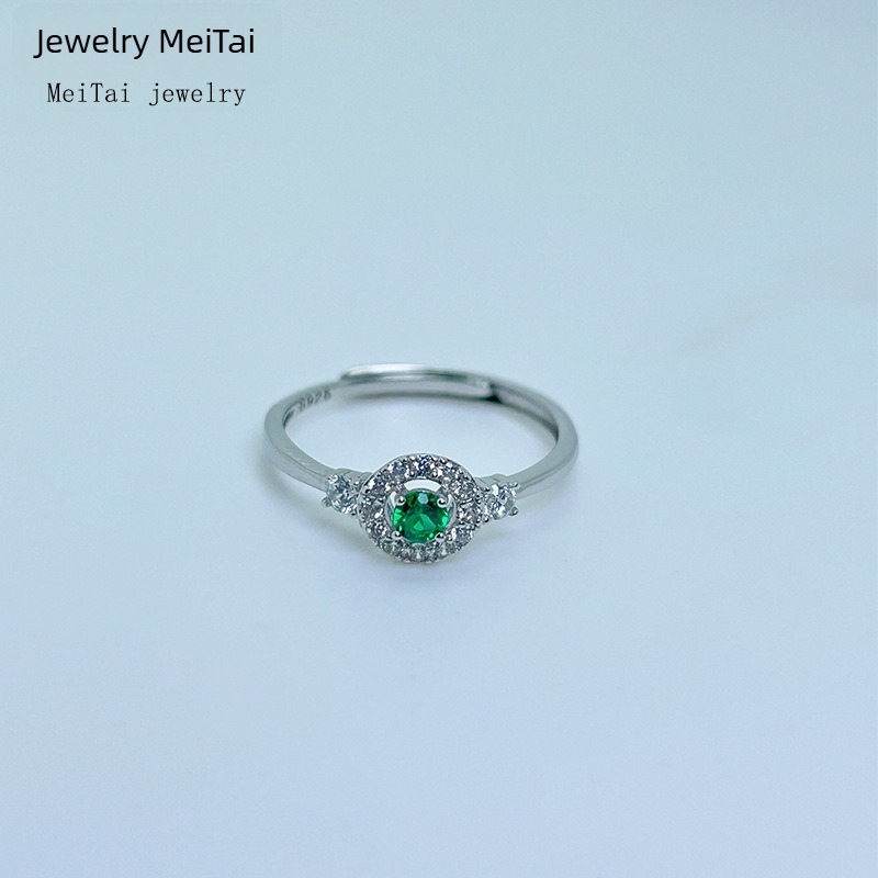 Mattel Jewelry 925 ezüst gyűrű nőknek, kifinomult könnyű luxus stílus, forma: Egyéb, kézre szánt ékszerek