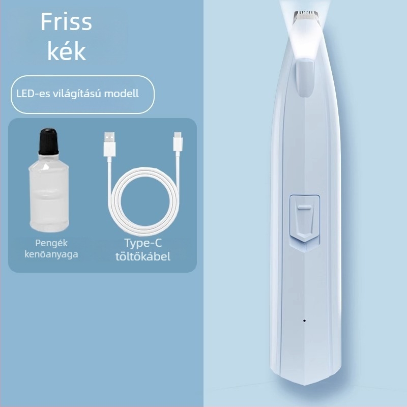 Nerve Cat elektromos talptisztító LED világítással – műanyag ház, kutyáknak és macskáknak