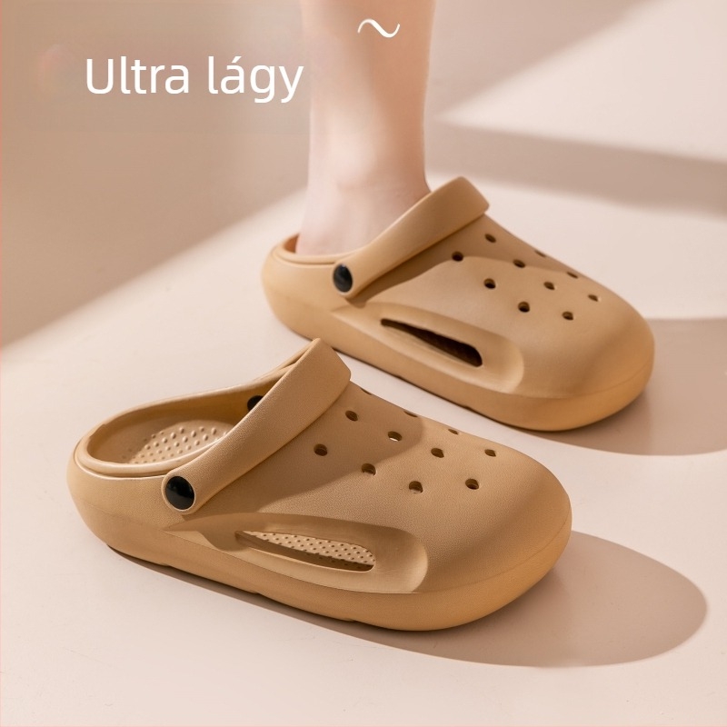 Női Crocs-stílusú EVA papucs | könnyű, csúszásmentes; EVA felsőrész és talp; 3–5 cm vastag talp; injektált öntési technológia