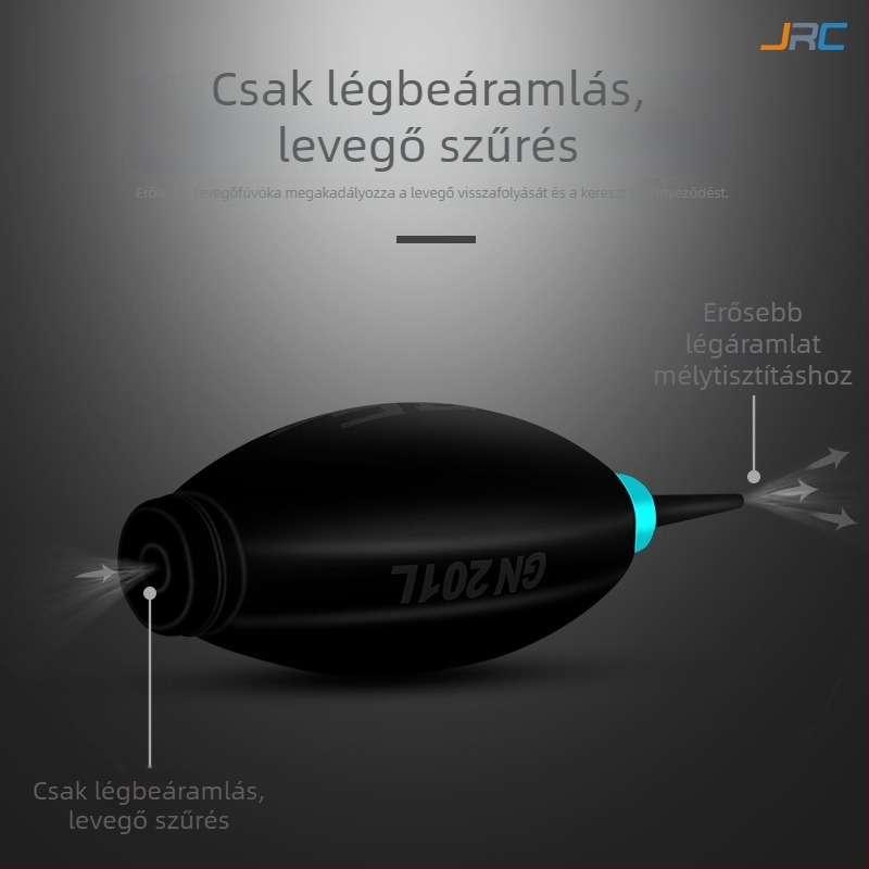 JRC Légfúvó tisztító billentyűzethez és kijelzőhöz szilikoncsúccsal, 0,06 kg, egyedi csomagolás