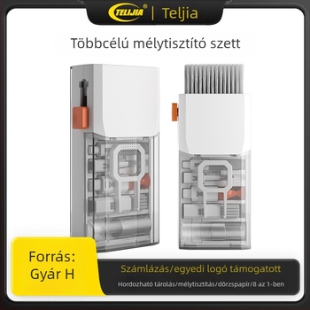 Telijia Q9 8-in-1 számítógép tisztító készlet – univerzális szilikon tisztító készlet billentyűzethez, tablethez, kamerához és noteszgéphez (130 g)