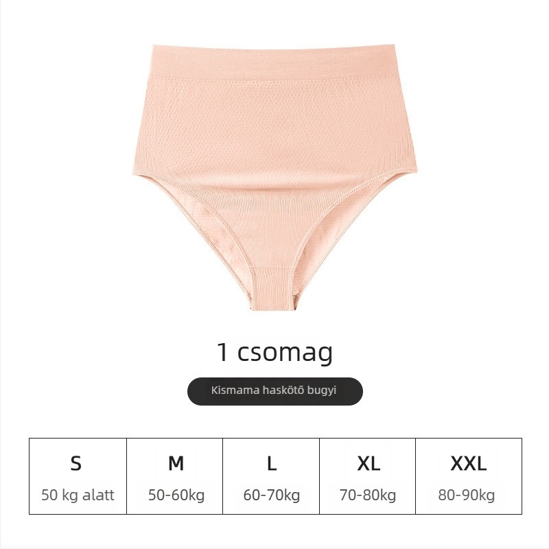 Kismama varrás nélküli alulsónemű, magas derekú, hasi támogatás, légáteresztő nylon anyag (Seamless, Nylon 90-95% main fabric, Cotton crotch lining 95-100%)