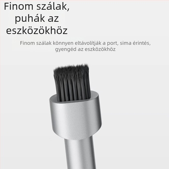 Mobiltelefonokhoz készült univerzális eszköz: SIM-kártya eltávolító tű, fejhallgató tisztító toll, SIM/akku rekesz tisztító sörtéje, többfunkciós