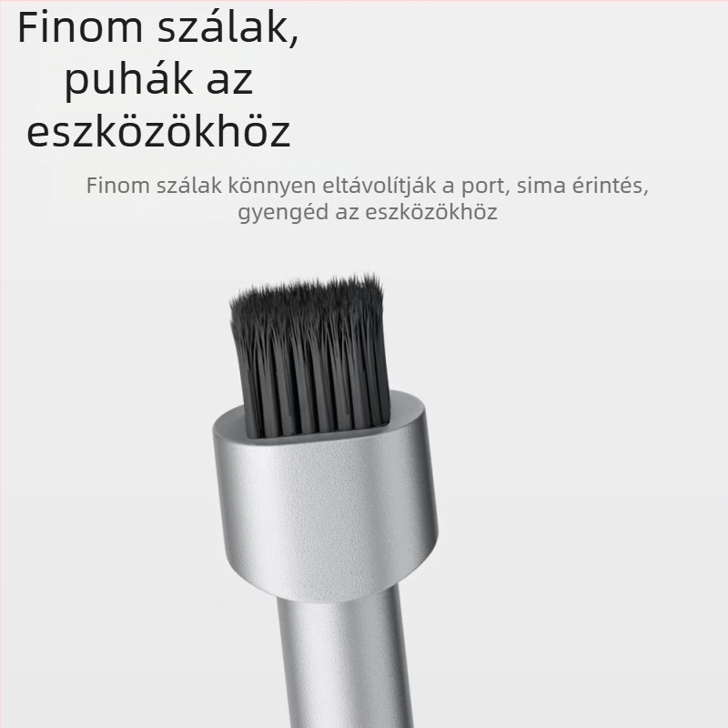 Mobiltelefonokhoz készült univerzális eszköz: SIM-kártya eltávolító tű, fejhallgató tisztító toll, SIM/akku rekesz tisztító sörtéje, többfunkciós