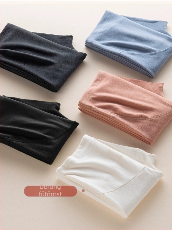 Kismama fleece béléssel ellátott melegítő leggings, magas derekú, nagy méret, melegek tavasszal