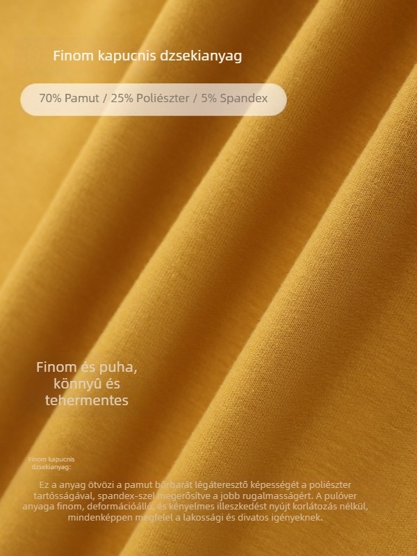 Női pamutkeverék pulóver-szvetter, hosszú ujjú, kerek nyakú, egyszínű modell, laza szabású, őszi sportos felső