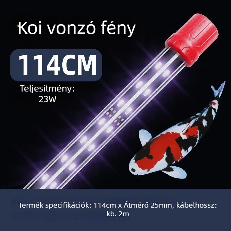 KOI akváriumi LED lámpa - PVC ház, 15W/20W, Yao Rui márka, Akváriumi világítás, Súly 2