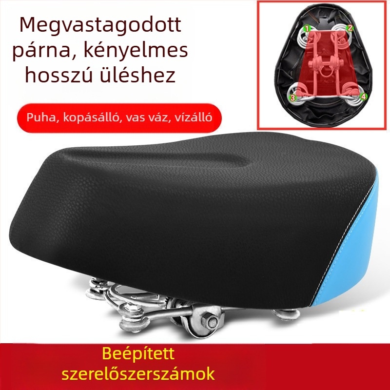 Elektromos kerékpár ülés párna – vízálló, univerzális, megnövelt (Cikkszám: de5naHcb; Modell: Ügyfélszolgálathoz forduljon; Típus: Egyéb; Importált: Nem)