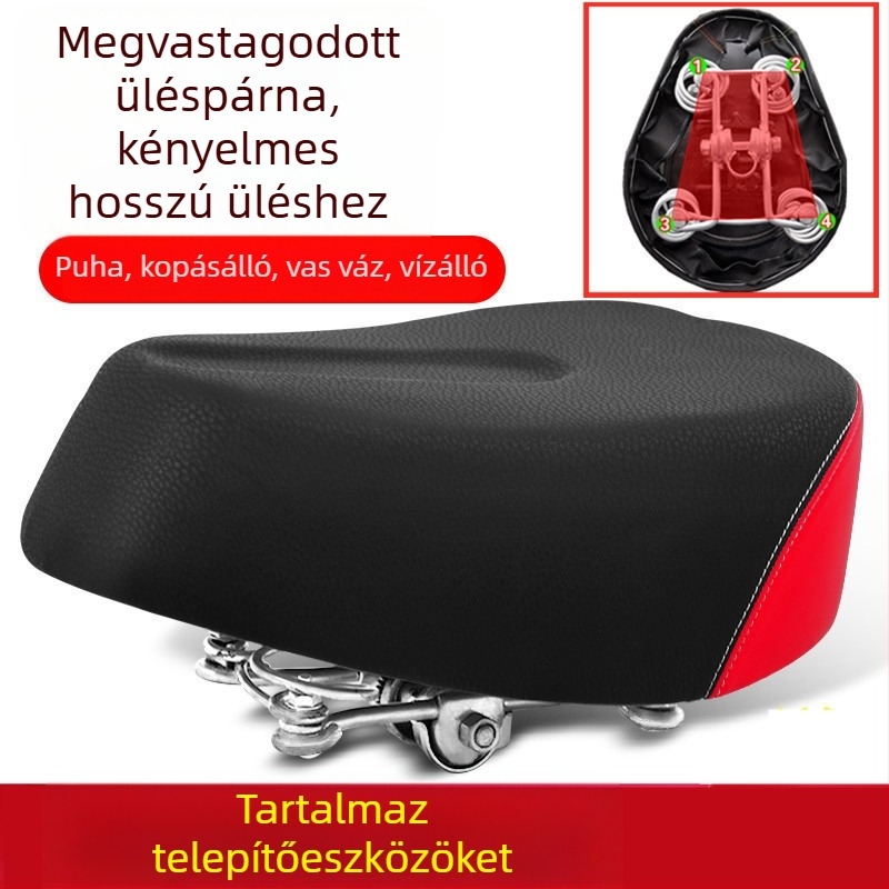 Elektromos kerékpár ülés párna – vízálló, univerzális, megnövelt (Cikkszám: de5naHcb; Modell: Ügyfélszolgálathoz forduljon; Típus: Egyéb; Importált: Nem)