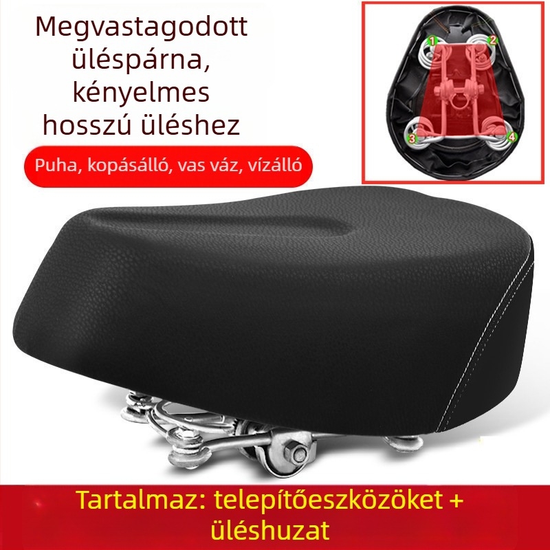 Elektromos kerékpár ülés párna – vízálló, univerzális, megnövelt (Cikkszám: de5naHcb; Modell: Ügyfélszolgálathoz forduljon; Típus: Egyéb; Importált: Nem)