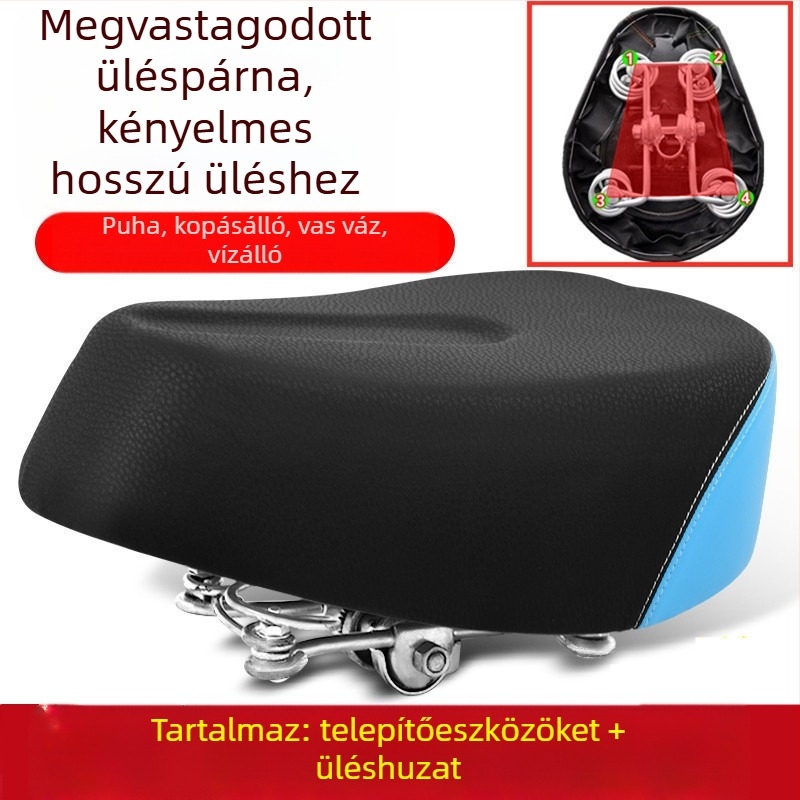 Elektromos kerékpár ülés párna – vízálló, univerzális, megnövelt (Cikkszám: de5naHcb; Modell: Ügyfélszolgálathoz forduljon; Típus: Egyéb; Importált: Nem)