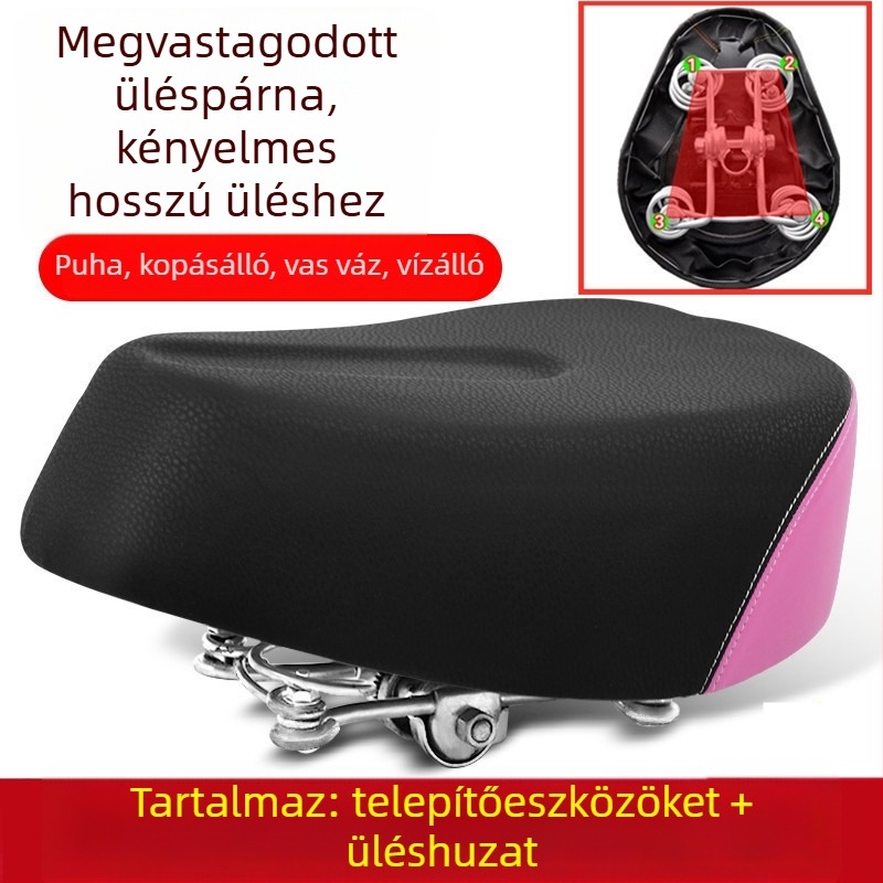 Elektromos kerékpár ülés párna – vízálló, univerzális, megnövelt (Cikkszám: de5naHcb; Modell: Ügyfélszolgálathoz forduljon; Típus: Egyéb; Importált: Nem)