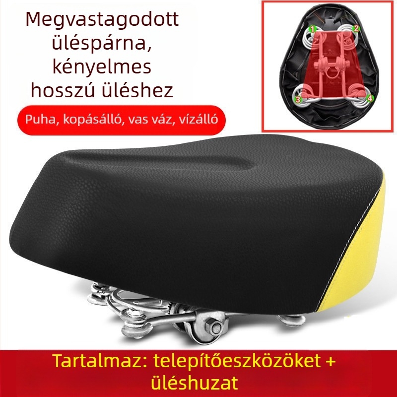 Elektromos kerékpár ülés párna – vízálló, univerzális, megnövelt (Cikkszám: de5naHcb; Modell: Ügyfélszolgálathoz forduljon; Típus: Egyéb; Importált: Nem)