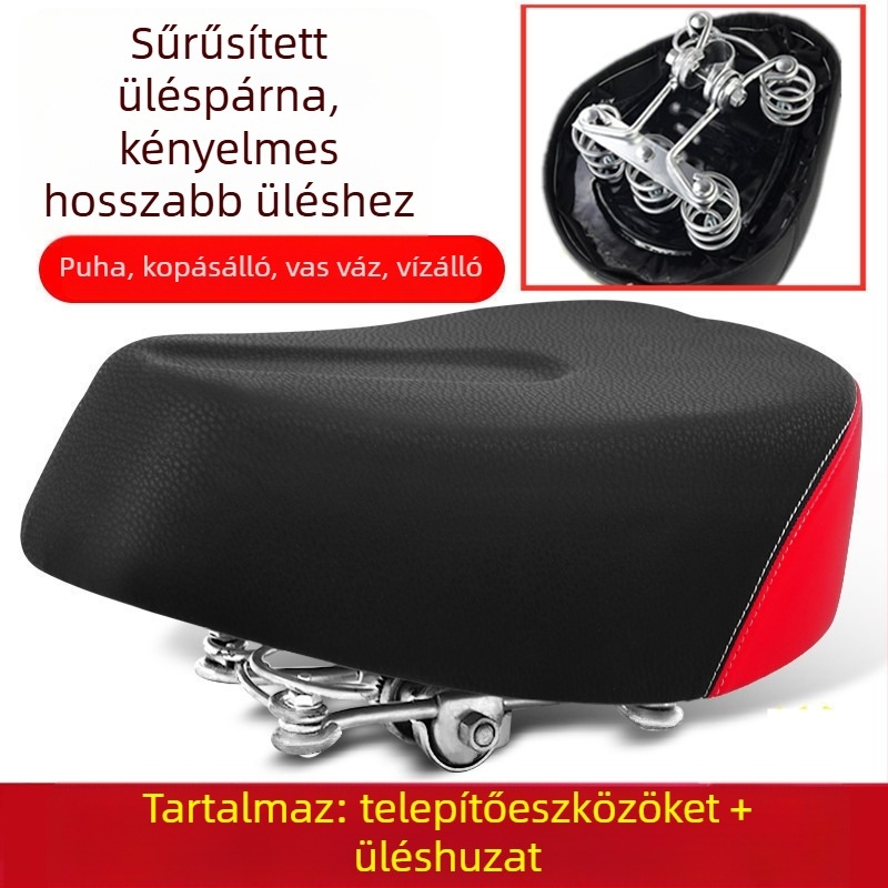 Elektromos kerékpár ülés párna – vízálló, univerzális, megnövelt (Cikkszám: de5naHcb; Modell: Ügyfélszolgálathoz forduljon; Típus: Egyéb; Importált: Nem)