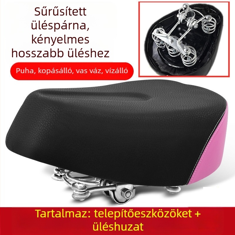 Elektromos kerékpár ülés párna – vízálló, univerzális, megnövelt (Cikkszám: de5naHcb; Modell: Ügyfélszolgálathoz forduljon; Típus: Egyéb; Importált: Nem)