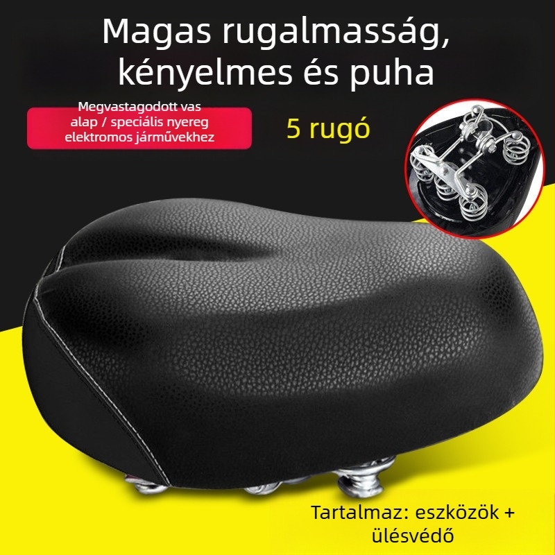 Elektromos kerékpár ülés párna – vízálló, univerzális, megnövelt (Cikkszám: de5naHcb; Modell: Ügyfélszolgálathoz forduljon; Típus: Egyéb; Importált: Nem)