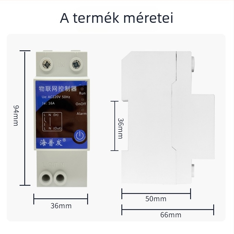 4G IoT digitális kapcsoló időzítővel és megszakítóval – távirányítás mobilról/PC-ről, AC 48–260V, lángálló PC panel, márka Hperfor
