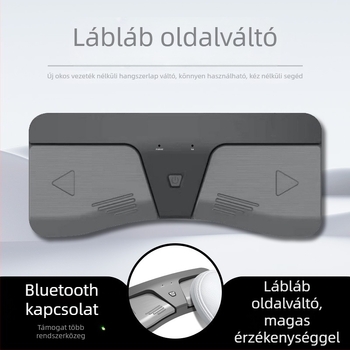 Pedálos oldalfordító zenei kottaoldalakhoz elektronikus billentyűkhöz, ABS merev tok, modell Music translator, csomagolás karton dobozban