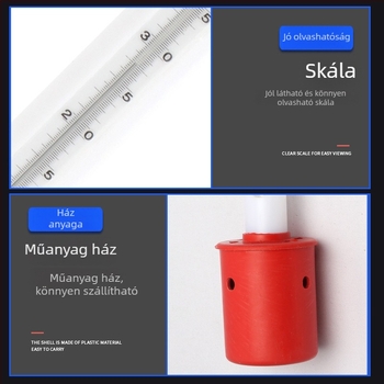 Tengervíz hőmérő műanyag/ rozsdamentes acél testtel és védőburkolattal – úszó hőmérő akvakultúrához, termékkód 150, felső kategória