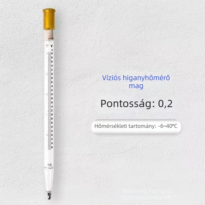 Tengervíz hőmérő műanyag/ rozsdamentes acél testtel és védőburkolattal – úszó hőmérő akvakultúrához, termékkód 150, felső kategória