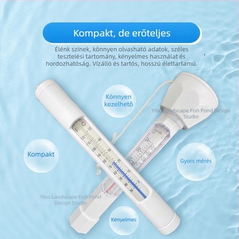 Koi tó termometre – kültéri úszó hőmérő tavakhoz, medencékhez és kertekhez