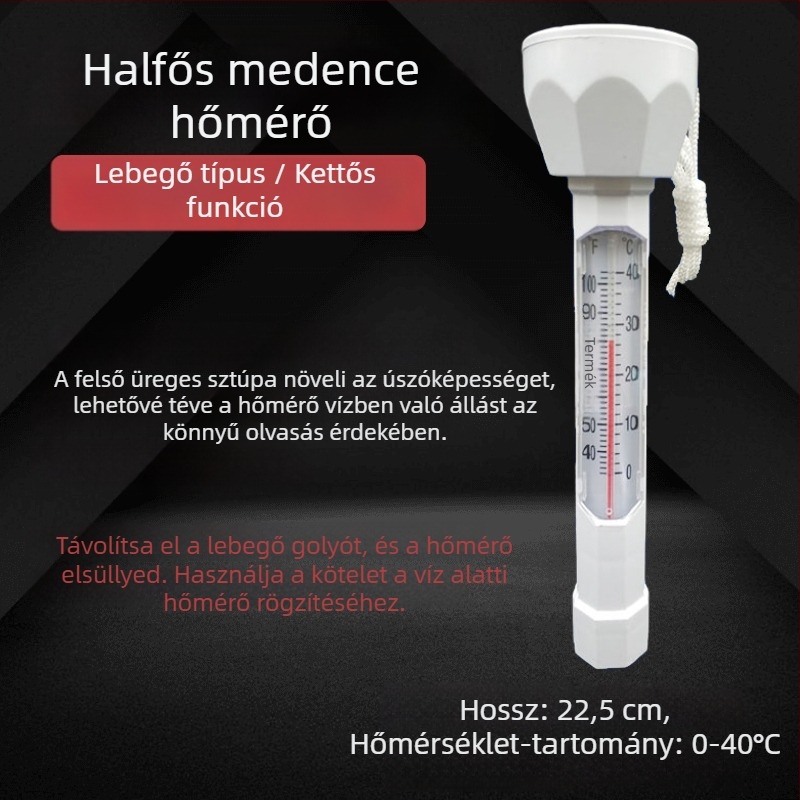 Koi tó termometre – kültéri úszó hőmérő tavakhoz, medencékhez és kertekhez