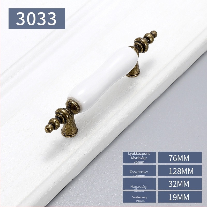 Yi Jia konyha-/szekrényajtó fogantyú, európai stílus, cink ötvözet, kovácsolt, modell: 3027/3002/3030/3002/3017/3026/3033/3029