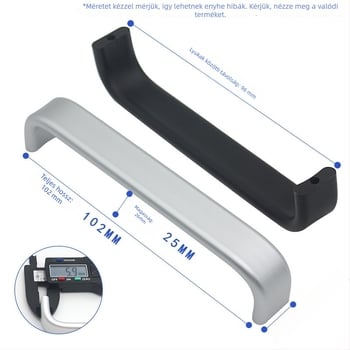 Alumínium ötvözetű bútorfogó, rúd alakú kialakítás, anodizált felület, modell 316, modern minimalista stílus, felületre szerelt