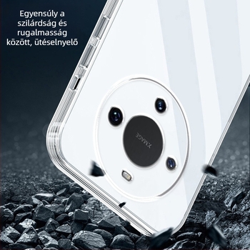 Huawei Mate60 Átlátszó TPU védőtok – minimalista dizájn, puha szilikon héj
