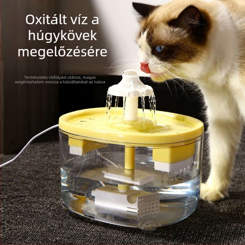 Macska automata vízadagoló okos műanyagból Ha Dog Pet márka