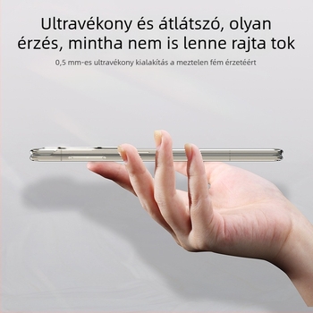 Áttetsző kemény tok Huawei Mate X7-hez, új modell, teljes védelem, elő- és hátsó fedél a hajtogatható kijelzőhöz